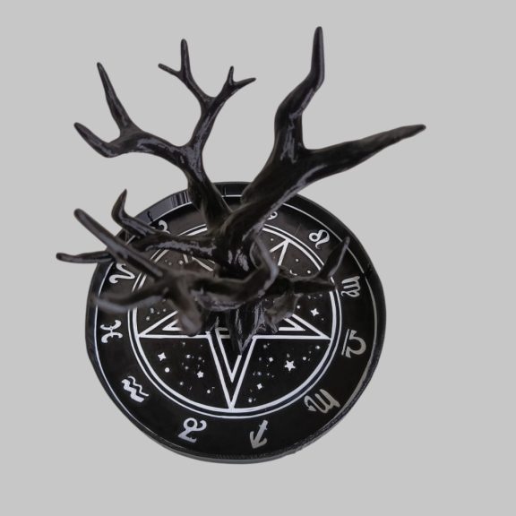 Zodiákus Jegyekkel Körbevett Pentagramm Ékszertartó