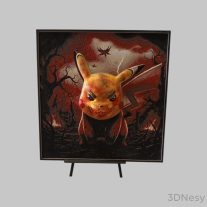 Pokemon Horror Pikachu Hueforge