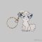 Pokemon - Alolan Vulpix kulcstartó