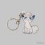 Pokemon - Alolan Vulpix kulcstartó