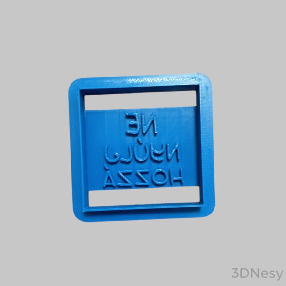 Ne nyúlj hozzá süti kiszúró 6x6