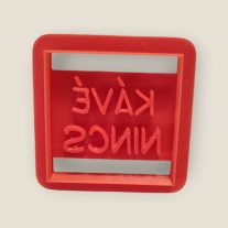 Kávé nincs süti kiszúró 6x6