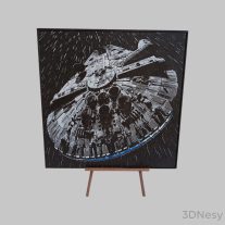 Star Wars Millennium Falcon Hueforge