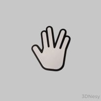 Star Trek Vulcan salute hűtőmágnes