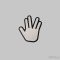 Star Trek Vulcan salute hűtőmágnes