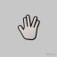 Star Trek Vulcan salute hűtőmágnes