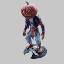 Horror Halloween Pumpkin Head