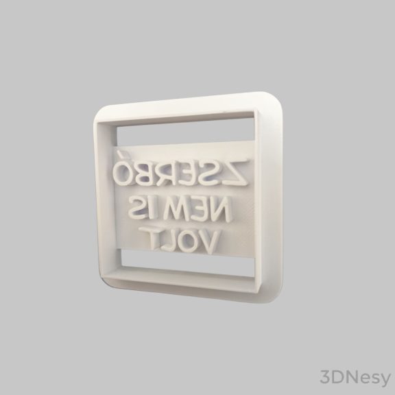 Zserbó nem is volt süti kiszúró 6x6