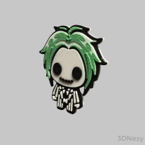 Beetlejuice hűtőmágnes