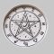 Pentagrammot Körülvevő Zodiákus Jegyek Tálca