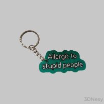 FUN - Allergic to stupid people kulcstartó -