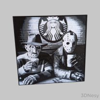 Freddy Krueger, Jason Starbucks Hueforge