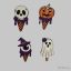 Halloweeni hűtőmágnes pack