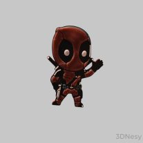 Deadpool hűtőmágnes