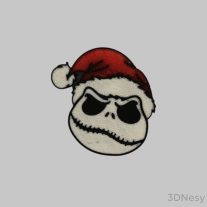 Jack Skellington Mikulás hűtőmágnes