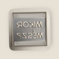 Mikor mész? süti kiszúró 6x6