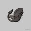 Xenomorph baby hűtőmágnes