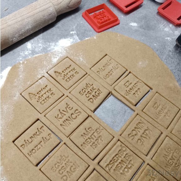 Infláció mentes süti kiszúró 6x6