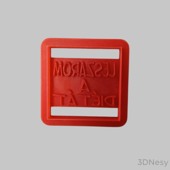 Leszarom a diétát süti kiszúró 6x6